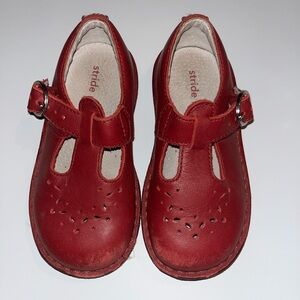 Stride Rite Red Girls' T-Strap Mary Jane Shoes